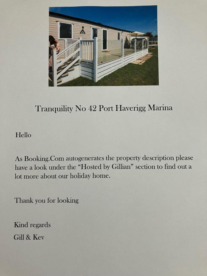 Tranquility No 42 Port Haverigg Marina 밀롬 외부 사진